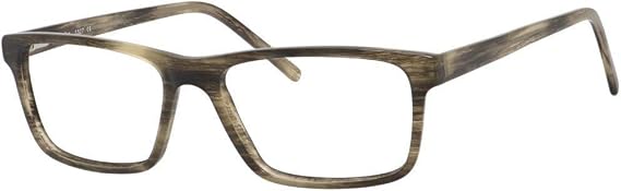 Esquire Designer Mens Acetate Plastic Rectangular Frame Eyeglasses EQ1527-53mm