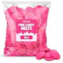 Pink Candy Wafer Chocolate Melts - 12 oz Candy Melting Wafers for Baking, Decorating, Dipping, Drizzling & Desserts