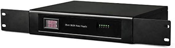 EVERSECU 17CH DC12V 30 Amp 1.5U/19 Rack Mount PTC Fuse CCTV Power Supply with Metal Box, AC Plug for Security Cameras, DVRs, IP Cameras, CCTV Cameras