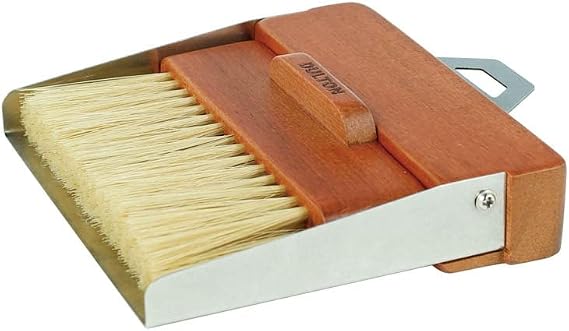 Dulton DUSTPAN AND BRUSH VIBRATION H21-0365VB Stainless Steel Dust Pan and Brush with Vibration Finish, Broom & Dustpan Set