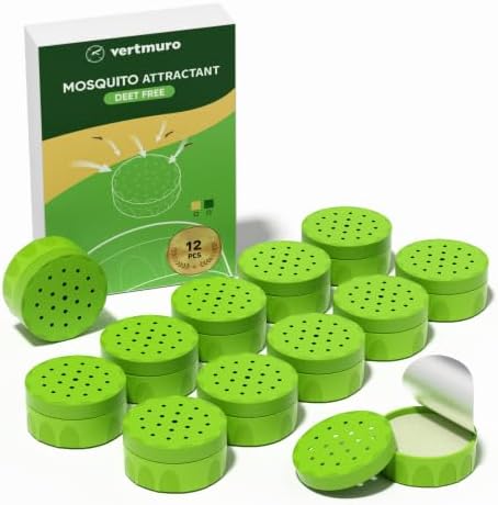 12 Count Safe Mosquito Control Lures, Mosquito Magnet Insect Attractants for All Bug Zapper, Green