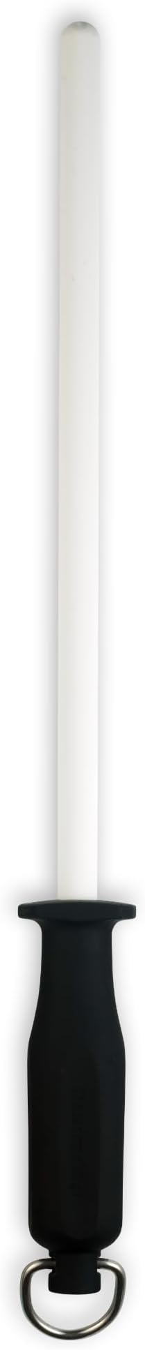 Messermeister 12 Ceramic Sharpening Rod - Knife Sharpener - Fine 1200 Grit - Ceramic Core, Large Sharpening Surface & Soft-Grip Handle
