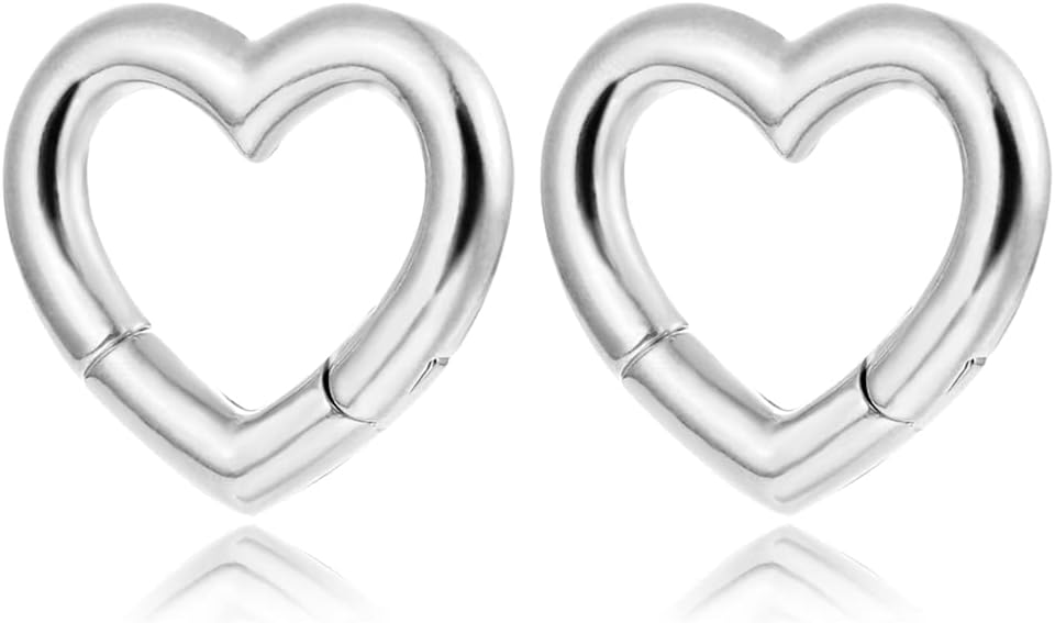 Casvort 2 PCS Womens Anti-allergic Ear Hangers Weights for Stretched Lobe 316 Stainless Steel Ear Plugs Body Jewelry Piercing Tunnels