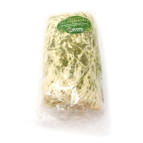 Turkish Cotton Candy, Traditional Floss Halva, Tel Pismaniye, 8,8 oz (Pistachio)