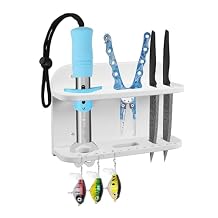 Knife and Plier Rack,Boat Fishing Tool Holder,Marine Fishing Tool Organizer,White
