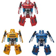 Wenbeier 3-Pack Car Mecha Deformation Toys for Boys -Easy Conversion Car to Robot Action Figures Toys for Kids 6 7 8 9 10