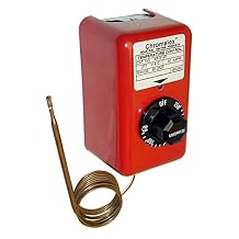 263038 Non-Indicating Temperature Controller, AR-214 Single Phase AR, 30;10 Amps, 5-5/32" x 1/4" - Bulb(Style 4), Cap Length 7'