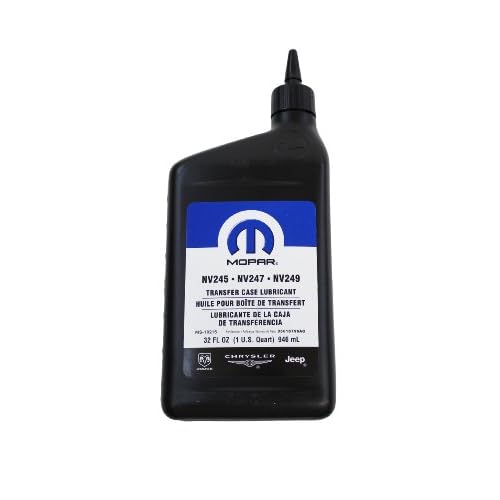 Chrysler 5016796AC Lubricant-TRANSFERCASE, 32. Fluid_Ounces, 1 Quart , Black