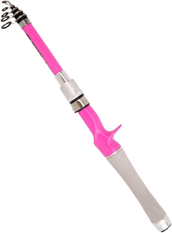Telescopic Lure Rod, Telescopic Far Fishing Rod, Telescopic Fishing Rod - Strong Fiberglass Fishing Rod, Compact Travel Fishing Rod, Bait Casting Rod