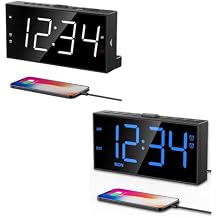 PPLEE Alarm Clock for Bedroom + Upgrade 7-5-2 Mode Large Number Alarm Clock