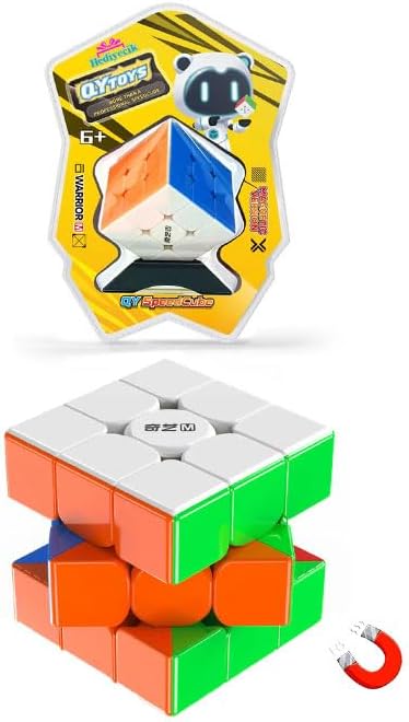 Qiyi Warrior M 3x3 Mıknatıslı Manyetik Zeka Küpü Akıl Küpü Rubik Küp Speed Cube
