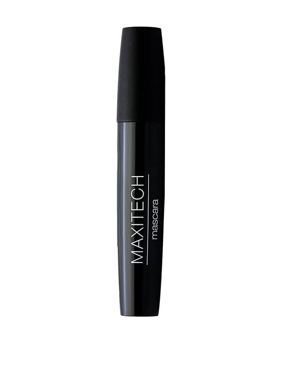 Nouba Maxitech Lift Up Mascara - Convex Shape Brush, Volumizing, Lengthening, Defining, Multiplying, Curling, Doe-Eyes Effect, Black, 18ml