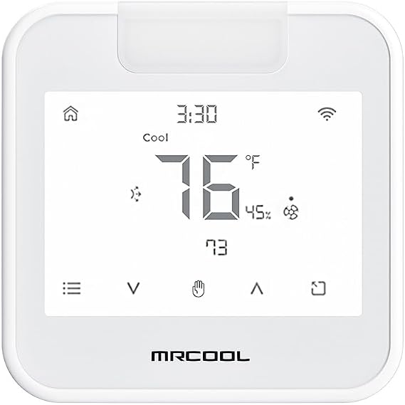 MRCOOL Smart WiFi Thermostat for Mini Split, Programmable Wall Control with Alexa and Google Assistant, 24V Heating and Cooling System