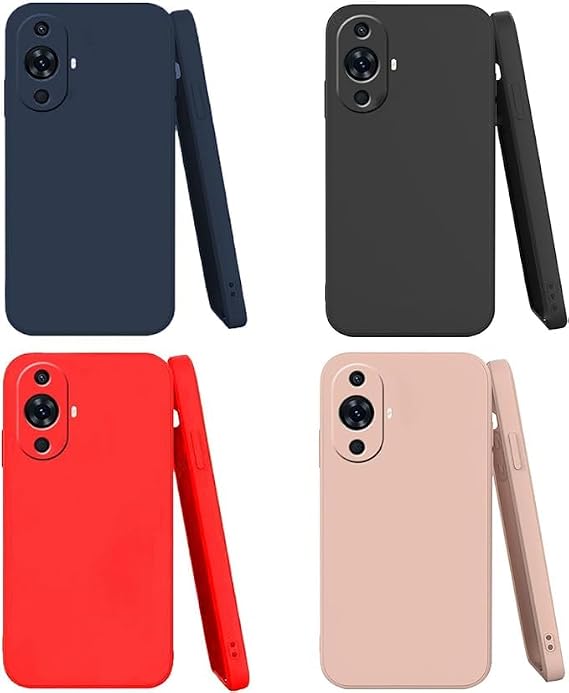 Microcase Huawei Nova 11 CamPRO Serisi Kamera Korumalı Silikon Kılıf - AL3427 (Kırmızı)