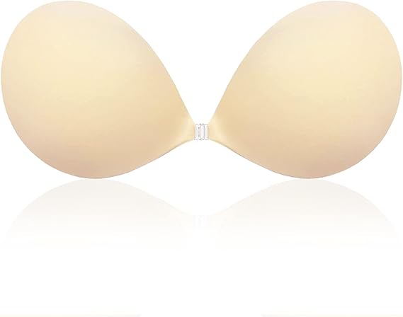 MITALOO Adhesive Bra Invisible Sticky Strapless Push up Backless Reusable Silicone Covering Nipple Bras