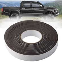 Truck Cap Seal Rubber 25FT for Truck Cap 200 lbs or Less, EPDM Rubber, Canopy Seal, Camper Shell Seal (2" W x .200" H x 25' L)