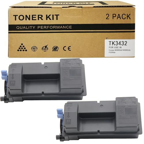 TK3432 Compatible for Kyocera ECOSYS MA5500ifx PA5500x Printer for Kyocera TK-3432 TK3432 Toner 2 Pack