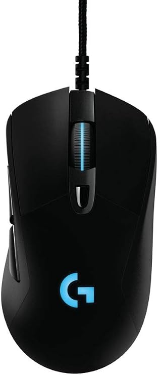Logitech G403 Prodigy RGB Gaming Mouse 16.8 Million Color Backlighting, 6 Programmable Buttons, Onboard Memory, Up to 12,000 DPI