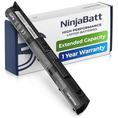 NinjaBatt Battery for HP 800049-001 K104 800010-421 KI04 KIO4 HSTNN-LB6R 17-G121WM TPN-Q160 TPN-Q158 TPN-159 TPN-Q161 TPN-Q162 HSTNN-DB6T HSTNN-LB6S - High Performance [4 Cells2200mAh32Wh]