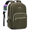 LOVEVOOK Laptop Backpack for Women 15.6 inch,Cute Womens Travel Purse,Professional Laptop Computer Bag,Waterproof Work Business College Teacher Bags Carry on Backpack with USB Port,Pink