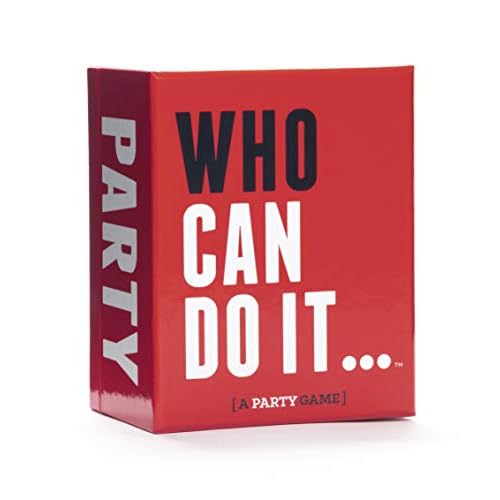 DSS Games Who Can Do It [Compete with Your Friends to Win These Challenges | Adult Party Game | Great for Game Night, Big Groups, Pregames | Gifts for Him]