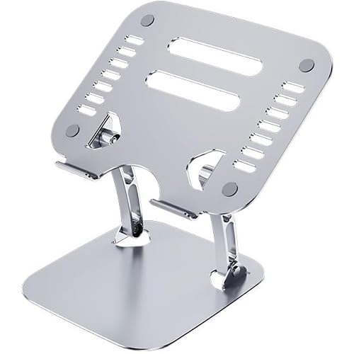 Adjustable Metal Laptop Stand - Silver by 4XEM