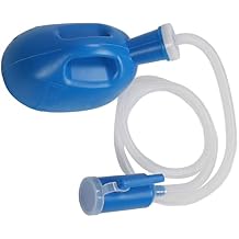 2000ml Urinal Bottle, Portable Long Tube Urinals for Hospital Incontinence, Large Capacity Spill Proof Urine Bottle for Bedridden Patients Elderly Travel Car Truckers, Blue (Men Urinal Bottle)