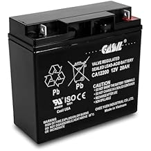 Casil 12V 20AH Battery Sealed Lead Acid AGM Rechargeable Deep Cycle Battery Nut and Bolt CA12200