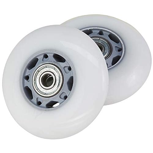 RipStik Casterboard Replacement Wheel Set 76 mm w bearings Silver-GrayWhite