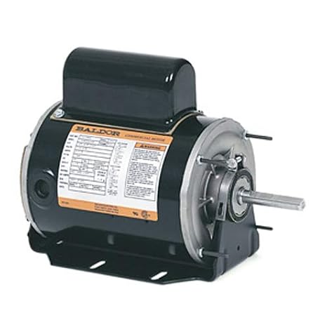 Baldor-Reliance CHC144A Blower/Fan Motor - 1 ph, 1/4 hp, 1800 rpm, 115/230 V, 48Z Frame, TEAO (Totally Enclosed Air Over) Enclosure, 60 Hz