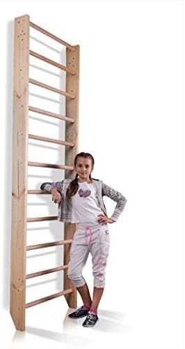 Wooden Swedish Ladder SP0, Stall Bars Set for Physical Therapy & Gymnastics. Made in Europe