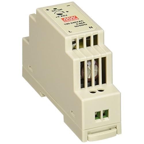 MEAN WELL DR-15-12 AC to DC DIN-Rail Power Supply, 12V, 1.25 Amp, 15W, 1.5