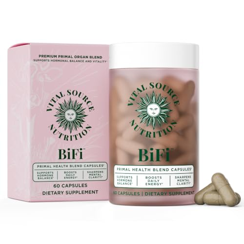 Vital Source Nutrition - BiFi Capsules - Beef Organ Primal Blend - Premium Ancestral Supplements for Women - Supports Hormone Health, Energy, Stamina - Daily Vitality - No Artificial Ingredients