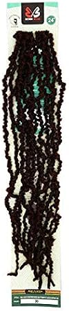 Bobbi Boss Butterfly Locs Pre-Loop Crochet Braid NU LOCS Distressed Style Butterfly LOCS 24" (4-Pack, 2)