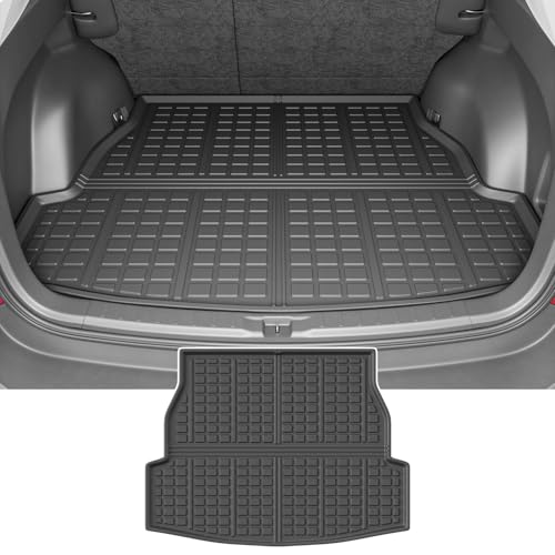 powoq Trunk Mat Compatible with 2019 2020 2021 2022 2023 2024 2025 Toyota RAV4 Cargo Mat TPE Cargo Liner Trunk Liner Replacement for 2019-2025 Toyota RAV4 Accessories Fit 2019-2025,Rear Trunk Mat