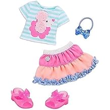 Glitter Girls 14-Inch Doll Clothes Poodle Cuddles Fashion Outfit with Hair Bow 3+ Years Childrens Toys