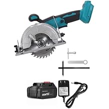 5 Inch Brushless Cordless Circular Saw with 4.0Ah Battery Set,Mini Circular Saw,Compact Hand Saw for Wood/Metal/Plastic Cuts