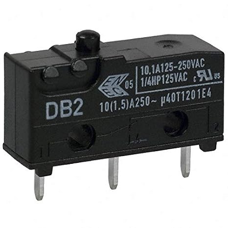 Zf Electronics Microswitch, Pin Plunger, Spdt, 10.1A - DB2CC1AA