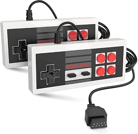 Old Arcade Retro Video Game Console Four Button 9 Pin Controller for Retro Game Consoles, New Four Button Controllers, Replacement Four Button Controller, Classic Game System Controller