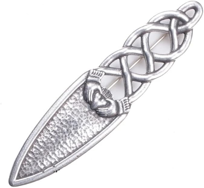 UT Kilts Premium Claddagh Twist Irish Kilt Pin