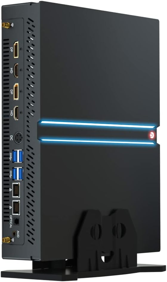 Thdeukoty Mini PC Gaming i9-12900F 16 Cores Upto 5.1GHz, Desktop Computer RTX3060 12G, Windows 11 Pro, 32G DDR5 RAM 1T SSD, Optical, Wifi6 BT5.2, HDMI*2 DP*2 8K@60Hz Four Display