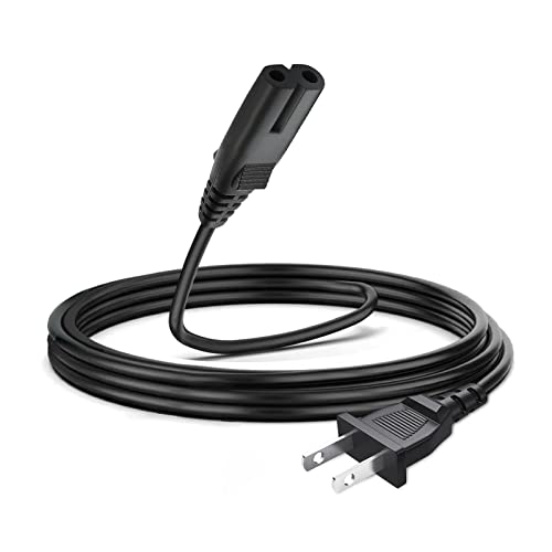 2 Prong AC Power Cord Plug for ONN. 100008734 100008736, ONN TV, JBL PartyBox 100 110 200 300 1000 310 710 1000 On-The-Go Speaker, ION Game Day Party Speaker Charger Charging JBL Soundbar Power Cable
