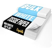 20 x 30 White Tissue Paper-2 Ream Pack, 960 Total Sheets ...