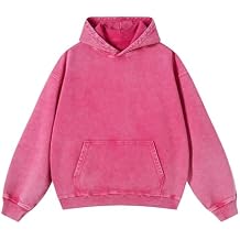 Hixiaohe Womens Oversized Hoodie Long Sleeve Sweatshirt Vintage Heavyweight Hoodies for Women Acid Wash Fall Pullover Top