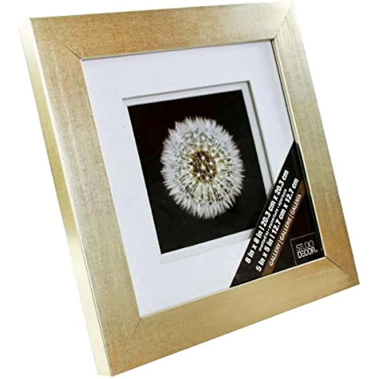 Studio Decor Champagne Gallery Frame with Double Mat, 8 Pack