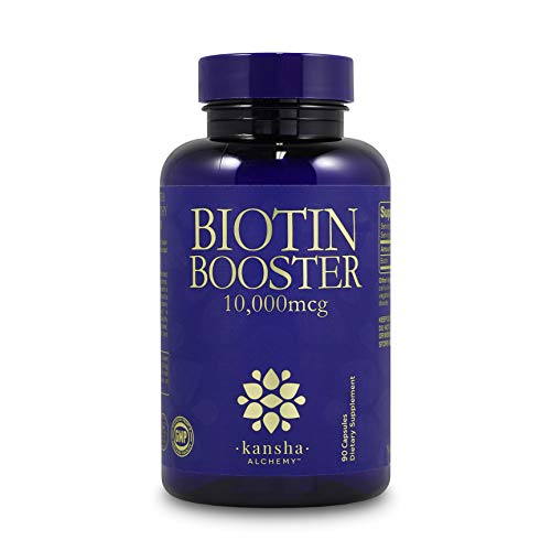 Biotin 10,000 mcg Hair Growth Booster Vitamins for Longer, Stronger, Healthier Hair & Nail, 90 Caps 3-Month Supply