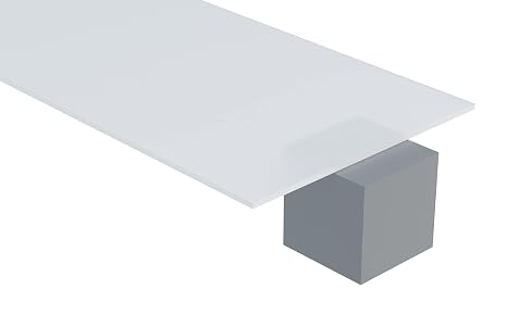 Plastic-Craft | Polypropylene Sheet, Natural, 1/16" (0.06") x 24" W x 24" L