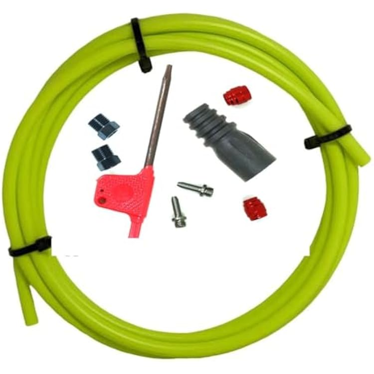 Motorcycle Repair Parts Bicycle 2 Meter Brake Hose Kit Fit for-Sram RED AXS Force AXS Bike Connector Set Bike Hydraulic Disc Brake Tube Pipe Accessories DurableGreen