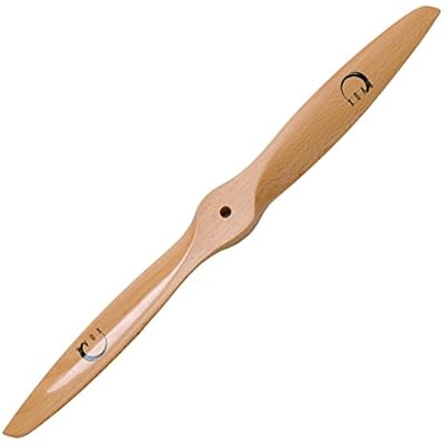 XOAR PJA 17x8 17 Inch 2 Blade RC Airplane Propeller Wood Prop for Gasoline Fixed-Wing RC Model Planes 17 x 8, Tractor