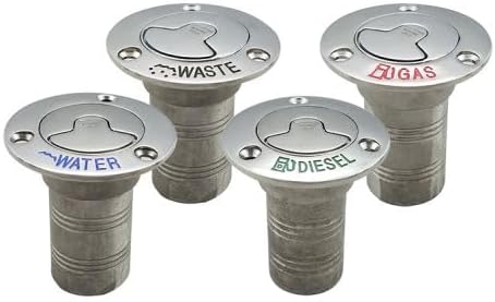 White Water 316 Stainless Flip Tab Deck Fill (6008SEU-FT - Diesel 2")